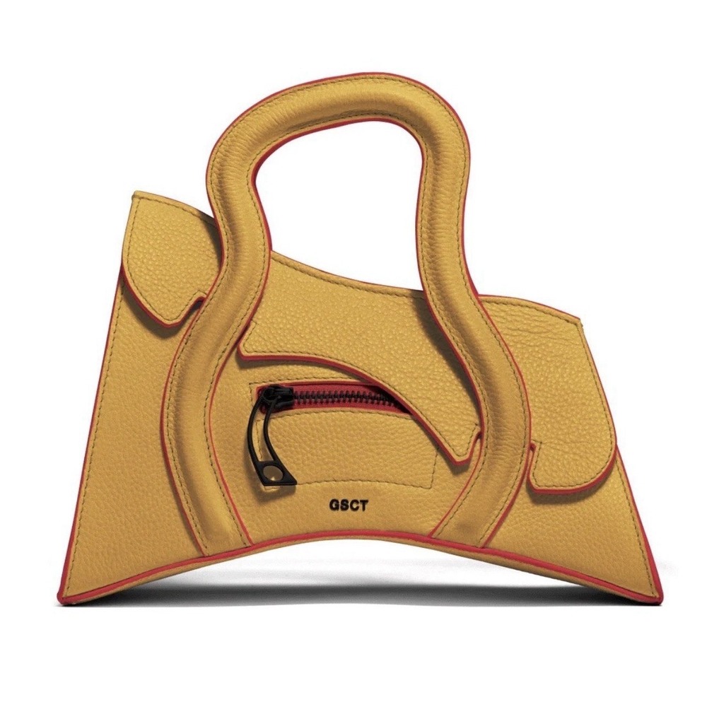 MSCHF Global Supply Chain Telephone GSCT Saffron Handbag Crossbody Retail: $650